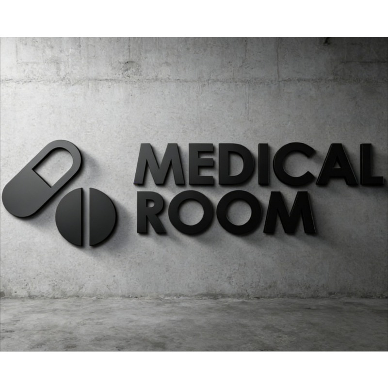 Health Wellness Office - Табличка для медицинского кабинета - Акриловая