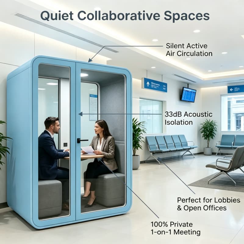 Акустическая звукоизолирующая  – обзор и цена Health Wellness Office